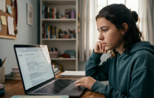 filha está pesquisando